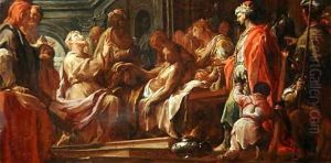 Study for Saint Matthew Resuscitating the Son of the King of Ethiopia