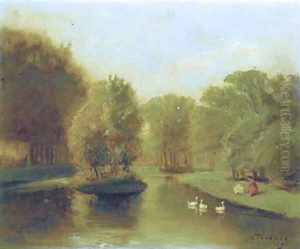 Vijver in het Vondelpark, Amsterdam - view 1