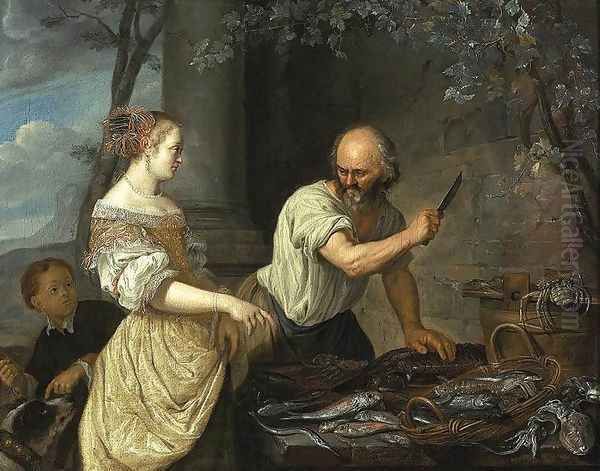 A Fish Seller 1670s - view 1