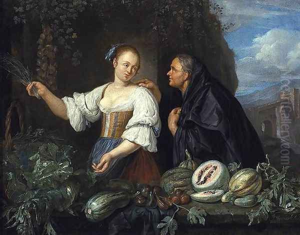A Vegetable Seller 1670s - view 1
