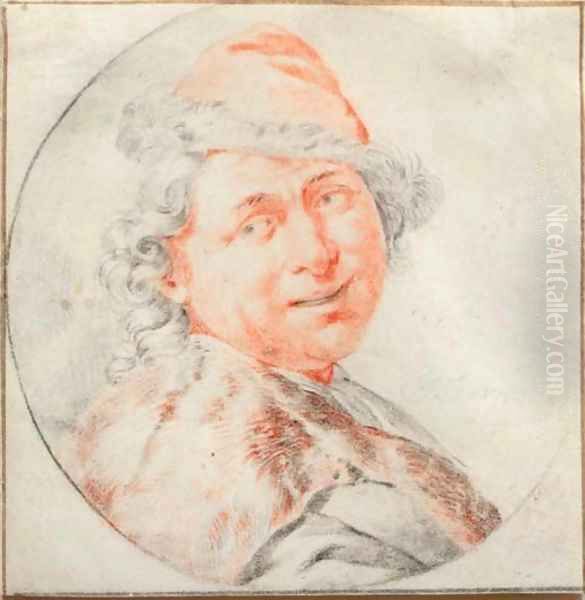 A study of a man's head - view 1