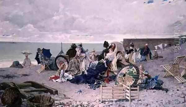 Beach at Yport, 1878 - view 1
