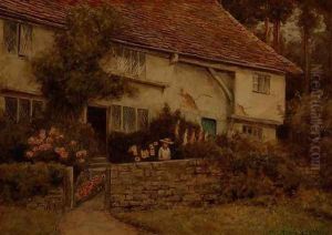 A Cottage Garden by Thomas Nicholson Tyndale