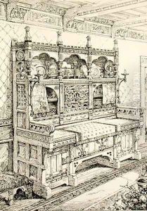 Sideboard, from Examples of Ancient and Modern Furniture, by Bruce Talbert, lithograph by S. Ayling by Bruce James Talbert