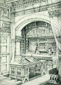 Study, from Examples of Ancient and Modern Furniture, by Bruce Talbert, 187 by Bruce James Talbert