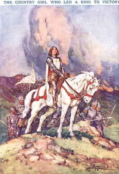 Joan Arc- The Country Girl who Led a King to Victory, illustration from Newnes Pictorial Book of Knowledge - view 1