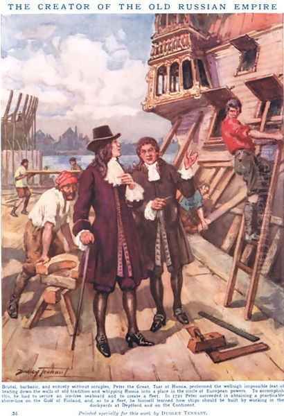 Peter the Great- The Creator of the Old Russian Empire, illustration from Newnes Pictorial Book of Knowledge - view 1