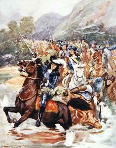 Bless the glorious memory..., illustration from Ballads of Famous Fights, c.1900 by Dudley C. Tennant