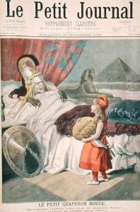Little Red Riding Hood or France losing Fachoda to England, illustrated title page from Le Petit Journal, 20th November 1898 by Oswaldo Tofani