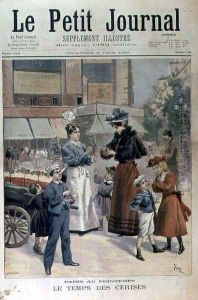 Paris in the Spring Cherry Time, cover of Le Petit Journal, 9 June 1895 by Oswaldo Tofani