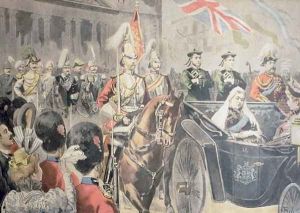 Jubilee of the Queen of England The Cortege, illustration from Le Petit Journal, 27 June 1897 by Oswaldo Tofani