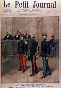 The Rennes Trial Dreyfus Brought to the Court Martial, cover of Le Petit Journal, 20 August 1899 by Oswaldo Tofani