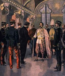 Paul Doumer 1857-1932, Governor General of Indochina, Received by the King of Siam in Bangkok, from Le Petit Journal, 7th May 1899 by Oswaldo Tofani