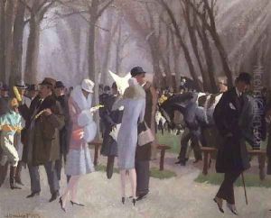 A Day at the Races, 1926 by Maurice Taquoy