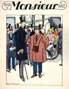Cover of Monsieur magazine, March 1921 by Maurice Taquoy
