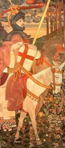 St. George, The Red Cross Knight Riding With Una, 1907 by Phoebe Ann Traquair