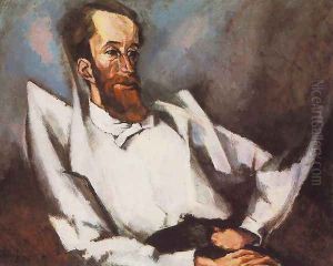 Portrait of Lajos Fulep 1915 by Lajos Tihanyi