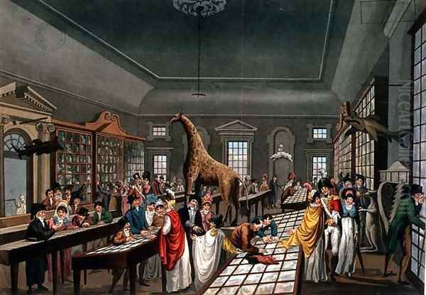 Interior of the Egyptian Hall, Piccadilly, etched by the artist, c.1815-25 - view 1