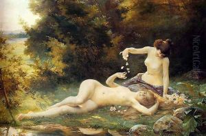 Springtime by Antoine Auguste Thivet