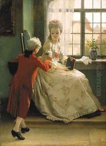 The young suitor by Friedrich Paul Thumann