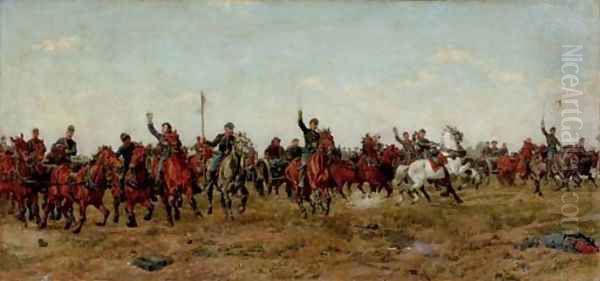 Cavalry Charge of the Union Army - view 1