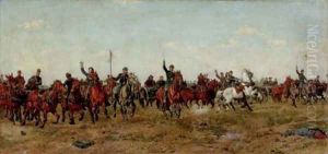 Cavalry Charge of the Union Army by W.T. Trego