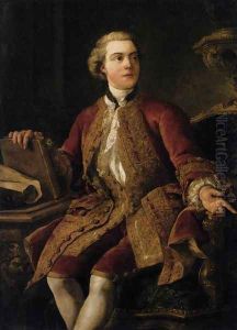 Portrait of the Marquis of Marigny 1750 by Jean Francois de Troy