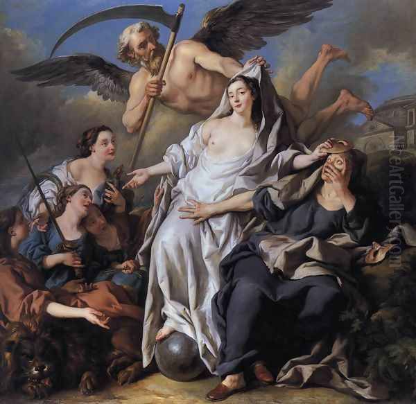 An Allegory of Time Unveiling Truth 1733 by Jean Francois de Troy