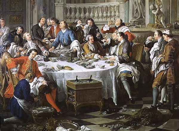 The Oyster Lunch, 1734 by Jean Francois de Troy
