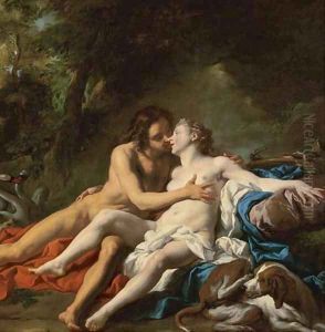 Venus and Adonis by Jean Francois de Troy