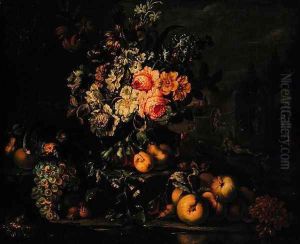 Flowers and Fruit by Franz Werner von Tamm