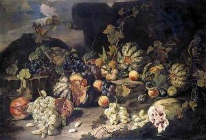 Still-Life of Fruit 1685 by Franz Werner von Tamm