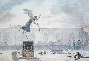 Dramatisation of Purgatory, engraved by Francois Alexandre Villain 1798-1884 c.1820-30 by Antoine Jean-Baptiste Thomas
