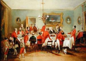 The Hunt Breakfast, Bachelors Hall, 1836 by Francis Calcraft Turner