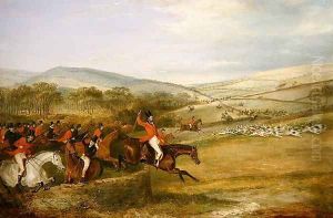 The Berkeley Hunt, Full Cry, 1842 by Francis Calcraft Turner