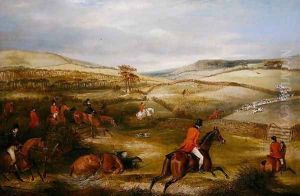 The Berkeley Hunt, 1842- The Chase by Francis Calcraft Turner