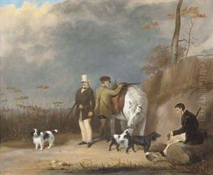 A shooting party by Francis Calcraft Turner