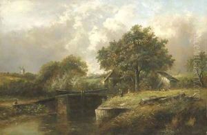 A Lock at Pangbourne on Thames
