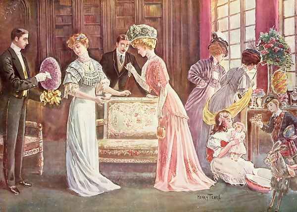 Easter Eggs in Town, 1908 - view 1