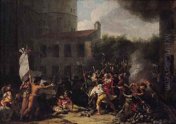 The Storming of the Bastille and the Arrest of Joseph Delaunay 1752-94 on 14th July 1789, 1789-93 - view 1