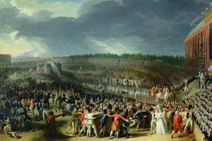 The Celebration of the Federation, Champs de Mars, Paris, 14 July 1790 by Charles Thevenin