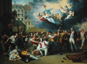 Massacre of the Marquis de Pellepont, 14th July 1789 by Charles Thevenin
