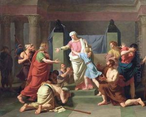 Joseph Recognised by his Brothers, 1789 by Charles Thevenin