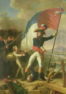 General Augereau 1757-1816 on the Bridge at the Battle of Arcola on the 15th November 1796 by Charles Thevenin