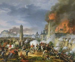 The Attack and Taking of Ratisbon, 23rd April 1809, 1810 by Charles Thevenin