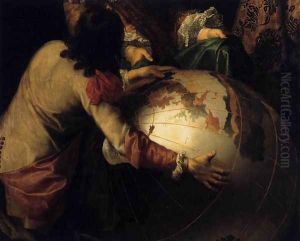 Colbert Presenting the Members of the Royal Academy of Sciences to Louis XIV in 1667 (detail) by Henri Testelin