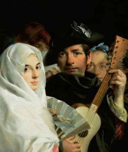 An Elegant Couple from Madrid, c.1770 by Lorenzo Tiepolo