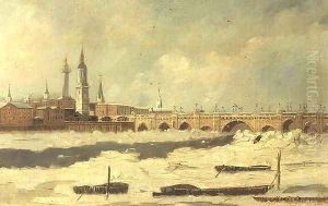 Old London Bridge during the Frost of 1795-96 Old London Bridge during the Frost of 1795-96