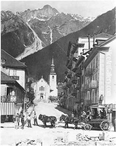 Church and Square at Chamonix, c.1900