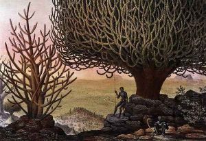 View of Euphorbia Mamillarius and Euphorbia Canariensis, from Voyages au Soudan Oriental et dans lAfrique Septentrionale by Pierre Tremaux 1818-95 1852 by Pierre Tremaux